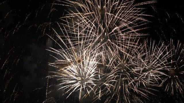 4K video footage of colorful firework