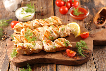 barbecue chicken on board