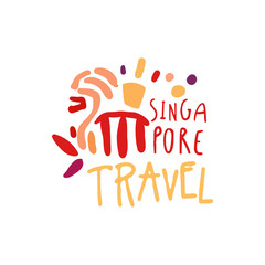 Travel to Singapore Marina Bay Sands logo design