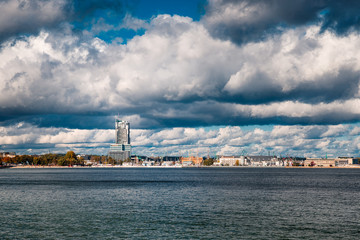 Naklejka premium Panorama of the city of Gdynia