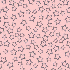 Soft pastel star seamless background. Abstract pattern for card, wallpaper, album, scrapbook, holiday wrapping paper, textile fabric, garment, t-shirt design etc.