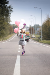 girl with balloon