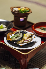 Typical Japanese Ryokan food