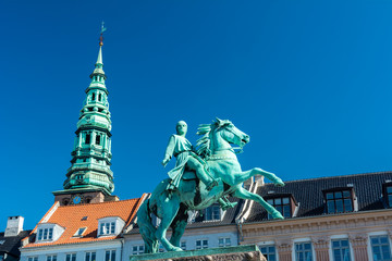 Fototapeta na wymiar Equestrian statue of Absalon in Copenhagen