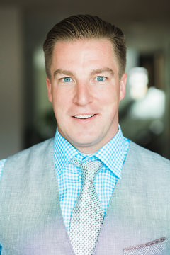 Portrait of a handsome best man