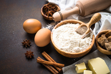 Ingredients for cooking baking