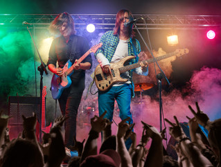 Fototapeta premium Rock concert at the club.