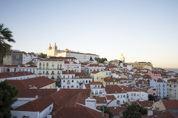 Fototapeta premium Lisbon and Alfama district, Portugal