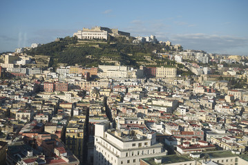 Fototapeta na wymiar Naples, Italy - December 13, 2014: View of Naples