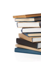 books isolated on white