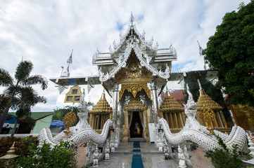 the beautiful glass temple of Wat Pasang Ngarm, Lampoon, Thailand