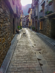 Medieval village of the Pyrenees Ainsa, Spain