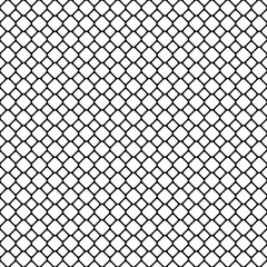 Fototapeta premium Seamless monochrome diagonal square grid patter background - vector graphic design from rounded squares