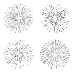 Obraz premium Star burst set element