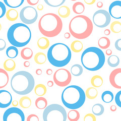 Dots on a white background pattern. Abstract geometric modern background. Vector illustration. Art deco style. Circle seamless pattern