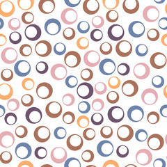Dots on a white background pattern. Abstract geometric modern background. Vector illustration. Art deco style. Circle seamless pattern