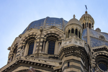 Marseille Cathedral (Cathedrale Sainte-Marie-Majeure or Cathedrale de la Major), a Roman Catholic cathedral and a national monument of France