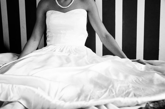 Bride in black and white edition