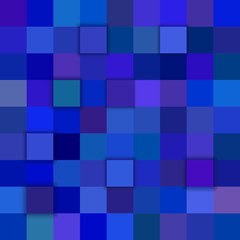 Blue abstract 3d cube mosaic background from squares