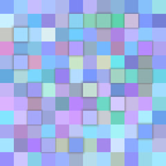 Pastel color abstract 3d cube mosaic background from squares