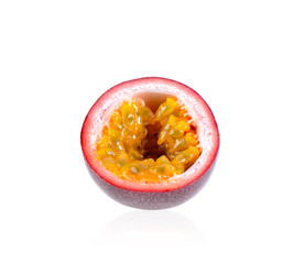 passion fruit on white background