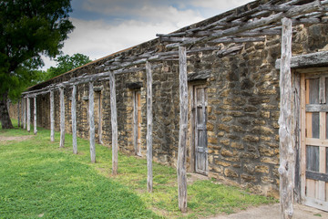 stone ruins front porch