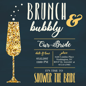 Brunch &Bubbly invitation