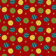 Seamless patterns with christmas elements