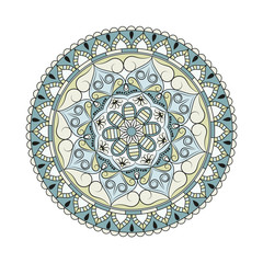 Flower Mandalas. Vintage decorative elements. Oriental pattern, vector illustration. Islam, Arabic, Indian, turkish, pakistan, chinese, ottoman motifs