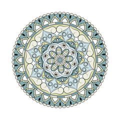 Flower Mandalas. Vintage decorative elements. Oriental pattern, vector illustration. Islam, Arabic, Indian, turkish, pakistan, chinese, ottoman motifs