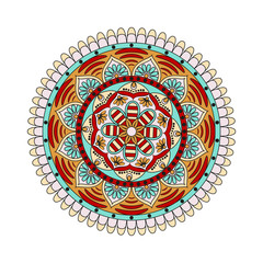 Flower Mandalas. Vintage decorative elements. Oriental pattern, vector illustration. Islam, Arabic, Indian, turkish, pakistan, chinese, ottoman motifs