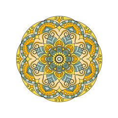 Flower Mandalas. Vintage decorative elements. Oriental pattern, vector illustration. Islam, Arabic, Indian, turkish, pakistan, chinese, ottoman motifs