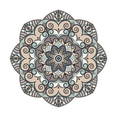 Flower Mandalas. Vintage decorative elements. Oriental pattern, vector illustration. Islam, Arabic, Indian, turkish, pakistan, chinese, ottoman motifs