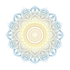 Flower Mandalas. Vintage decorative elements. Oriental pattern, vector illustration. Islam, Arabic, Indian, turkish, pakistan, chinese, ottoman motifs