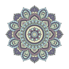 Flower Mandalas. Vintage decorative elements. Oriental pattern, vector illustration. Islam, Arabic, Indian, turkish, pakistan, chinese, ottoman motifs