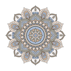 Flower Mandalas. Vintage decorative elements. Oriental pattern, vector illustration. Islam, Arabic, Indian, turkish, pakistan, chinese, ottoman motifs