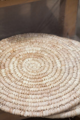 Fototapeta premium Spiral straw cushion detail