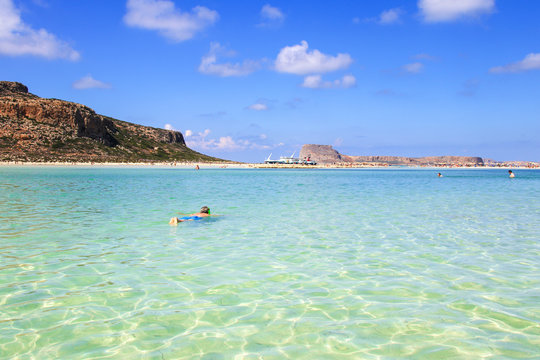 Kap Gramvousa, baden, Balos, Beach, Kreta