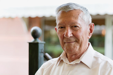 Portrait of a content senior man