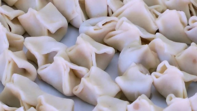 Turkish Traditional Food Ravioli Pastry named Manti