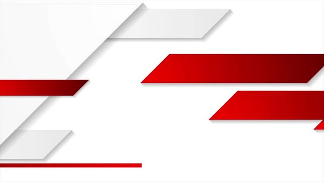 Bright geometric red and grey corporate motion background. Video animation Ultra HD 4K 3840x2160