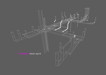 Pipeline construction vector