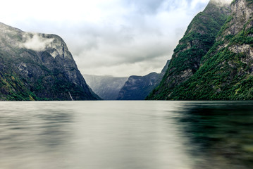Fototapeta premium On the shores of the Naerofjord in Norway - 3