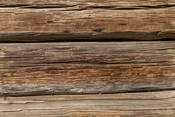 Wooden planks ruined by time