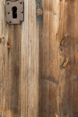 Part of an old wooden door