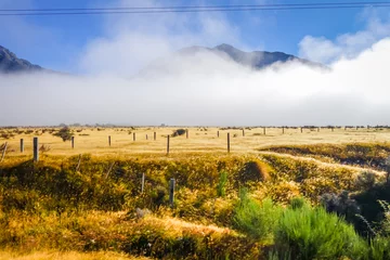 Foto op Plexiglas Mountain fields landscape in New Zealand © daboost