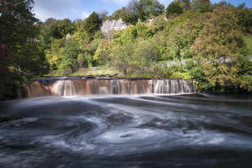 Wainwath falls in the Yorkshire Dales National Park, England