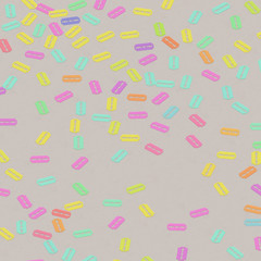 Isometric perspective on scattered vibrantly colored razor blades