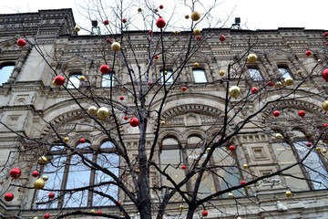 Christmas eve in beautiful Moscow