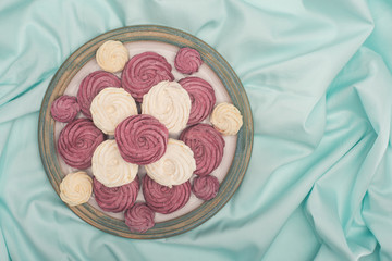 white and berry marshmallows